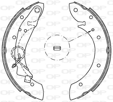 OPEN PARTS Комплект тормозных колодок BSA2160.00